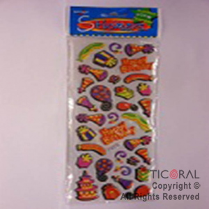 STICKER GLOBOS/TORTAS/CORNETAS HS5436-3 x 12